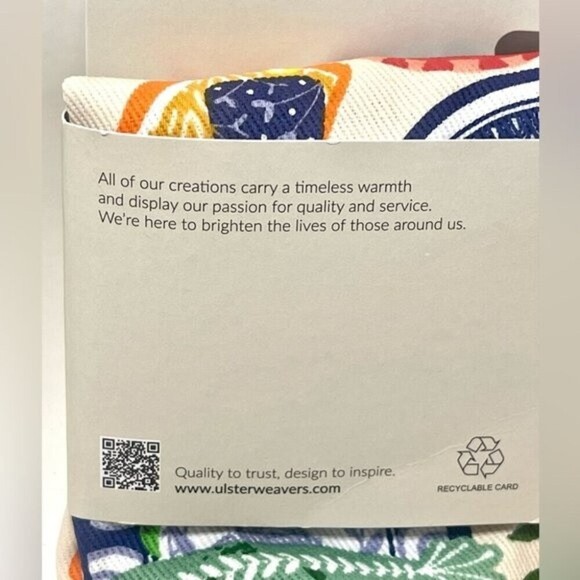 Ulster’s Weavers Mediterranean Plates Cotton Apron​ New - Picture 5 of 5